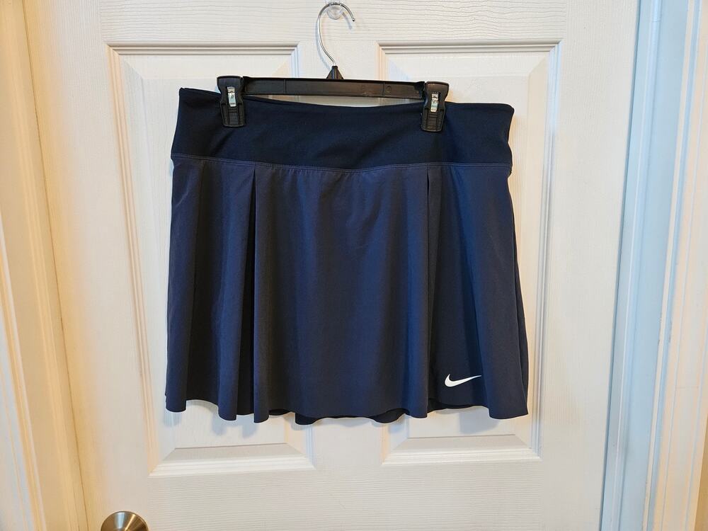 Nike Dri-FIT Navy Athletic Tennis Golf Skort Skirt Built In Shorts Women’s XL
